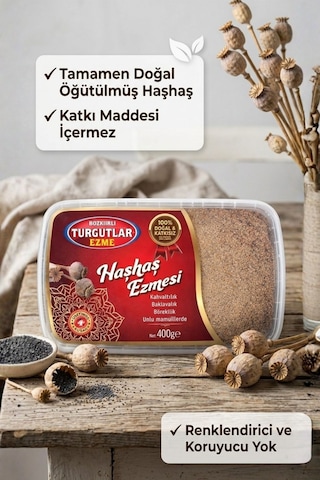 Bozkırlı Çavuşoğlu Turgutlar Bozkırlı Haşhaş Ezmesi 450 G