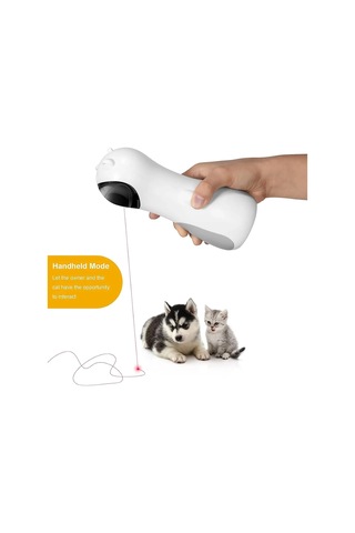 Omniax Otomatik İnteraktif Kedi Oyuncağı - Hareket Sensörlü, Şarjlı, Led Işıklı