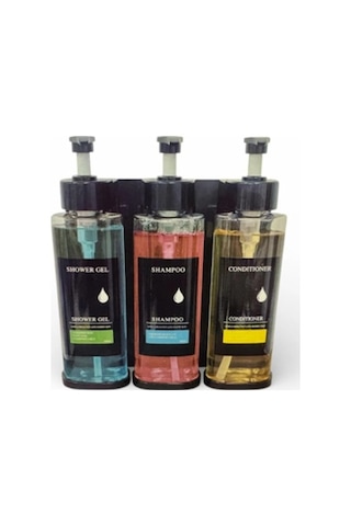 Üçlü Duvara Monte Şampuanlık 3x350 Ml Çok Renkli Üçlü Duvara Monte Şampuanlık 3x350 Ml Çok Renkli