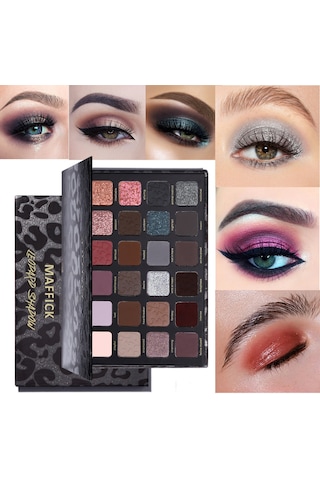 Vkemall 24 Renkli Göz Farı Paleti - Yüksek Pigment, Mat Ve Parlak Tonlar, Uzun Süre Kalıcı, Doğal Ve Dramatik Makyajlar İçin