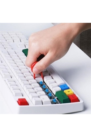 Zmc Bilişim Çok Amaçlı Kırmızı Hassas Fırça Başlıklı Bilgisayar Laptop Temizleme Fırçası