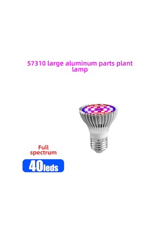 Geeroyoo E27 Led Bitki Büyüme Lambası 30w Tam Spektrum, 40 Led Işık Demeti İle Çiçek Ve Sebze Gelişimi, 85-265v Ev Ve Bahçe Kullanıma Uygun Diğer