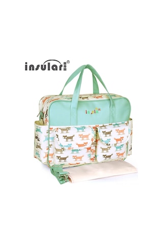 Jeehugo Toksik Olmayan Sulu Dayanıklı Çanta: Anne Bebek Çantası, Çapraz Çantası, El Çantası, Doğum Hazırlık Çantası - Sevimli Tilki Desenli Toplu Satış Çok Renkli