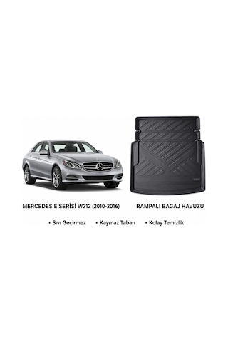 Mercedes-benz E Serisi W212 2010-2016 Arası Rampalı Bagaj Havuzu