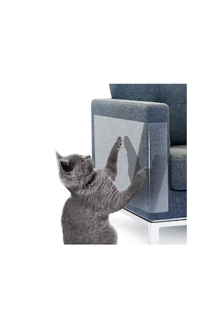 Kedi Tırmalama Koltuk Mobilya Koruyucu Tek Yüz Yapışkanlı Şeffaf 69 x 100 CM