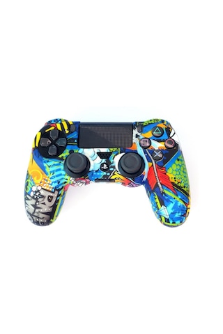 Playstation 4 Desenli Kol Koruyucu Silikon Kılıf 3p4