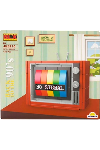 Oyuncak Renkli Televizyon Yapım Seti Blx 1988 Nostaljik Tasarım, Eğitici Yap-boz Oyuncağı