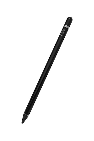 Xindoker Usb Şarjlı Hassas Dokunmatik Kalem - 8 Saat Pil Ömrü, 1 Ay Bekleme, Siyah Renk, Taşınabilir Tasarım
