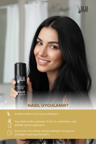 Siyah Black Dip Kapatıcı & Dolgunlaştırıcı Saç Spreyi 150 Ml