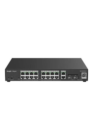 Ruijie-reyee Rg-es220gs-p 16 Port Poe+ 10-100-1000 Mbps + 2 Port Sfp + 2 Port Uplink Yönetilebilir