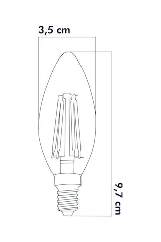 Heka Rustik Led Ampul 6w 3000k E14 Gün Işığı Erd-92