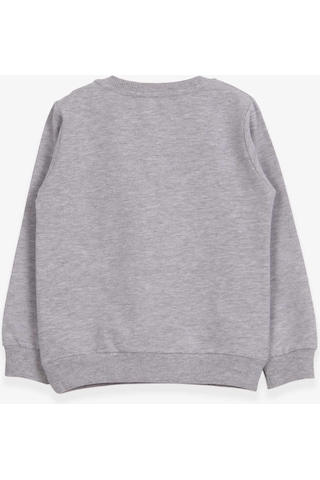 Breeze Kız Çocuk Sweatshirt Unicorn Baskılı 2-6 Yaş, Gri Melanj (550006073)