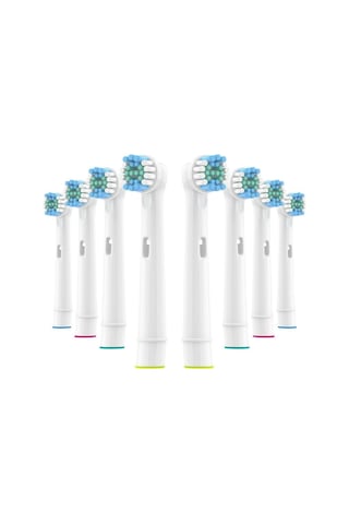 Lovyco Cross Action 8'li Oral-B Uyumlu Dış Fırçası Yedek Başlığı