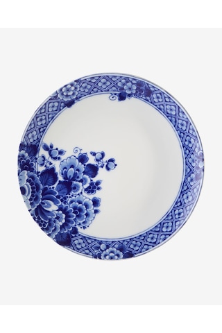 Mavi Porselen Pasta Tabağı 19 Cm