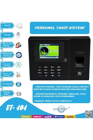 PARMAK İZİ KART VE ŞİFRELİ PERSONEL TAKİP SİSTEMİ KURULUM DAHİL