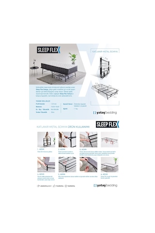 Yataş Bedding Sleep Flex Tek Kişilik Katlanır Somya