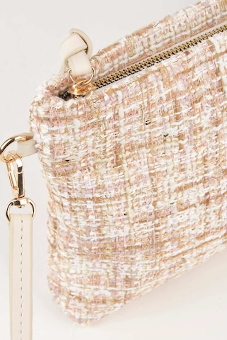 Vivaq Kadın Bellis Tweed Krem-pudra Astarlı Bilek Askılı Portföy El Ve Clutch Çanta Krem Pudra