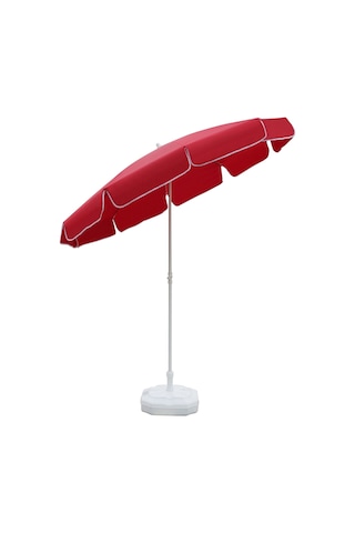 Ods Plaj Şemsiyesi 200/8 Bidonlu - Kırmızı Kırmızı