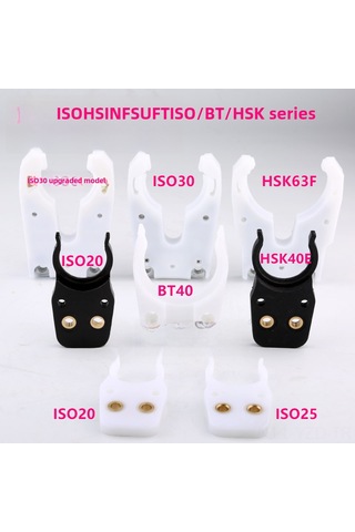 Yuntech01 Iso30/bt30/bt40nbt30 Uyumlu, Otomatik Bıçak Değiştirme Mekanizması Ve Kalp Şekilli Bıçak Kütüphanesiyle Taşkın Makinesi Bıçaklı Kafa Tutucuları Beyaz Iso30, Plastik Kaplama