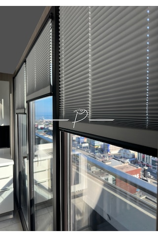 Blackout Plise Perde Cam Balkon Perde Sistemleri %100 Karartma İthal Kumaş Çok Renkli