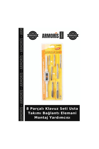 8 Parçalı Klavuz Seti Usta Takımı Bağlantı Elemani Montaj Yardımcısı