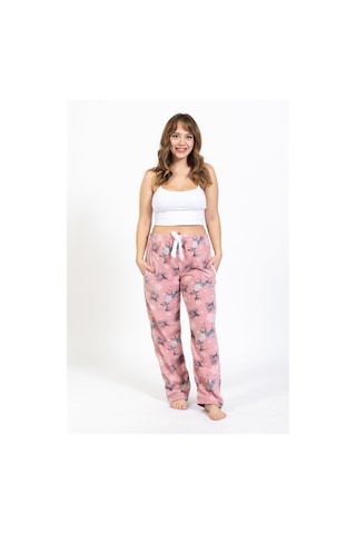 Kadın Polar Kışlık Eşofman Alt Waynap Polar Alt- Pembe