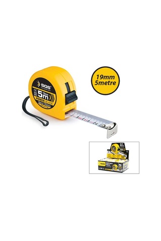 Sgs-2001 Şerit Metre 5mt X 19mt Stoplu - 12'li Paket Diğer