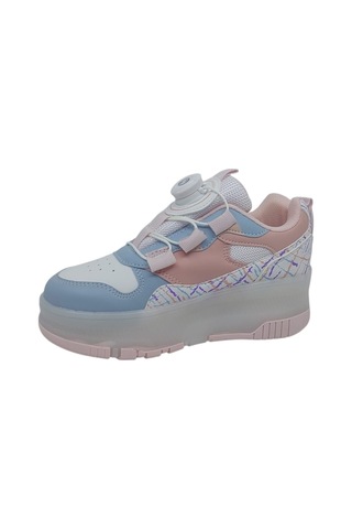 Zerhan Alessio 9625 Kız Çocuk Pudra Işıklı Patenli Tekerlekli Sneaker Spor