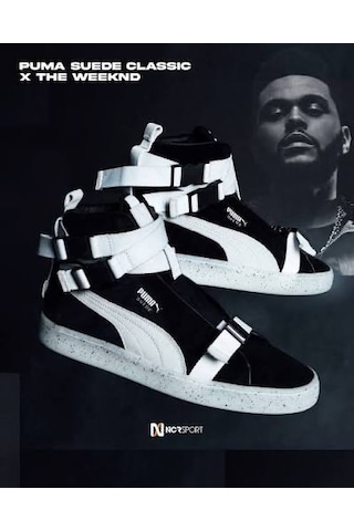 Puma Suede Weeknd X 50 Yıl Spor Ayakkabı Kutusuzdur Siyah