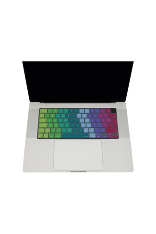 Apple Macbook Uyumlu Klavye Koruyucu Silikon Uk-avrupa İngilizce Baskı İnce Yıkanabilir Air 13.6 Pro 14 16 Pembe Yeşil