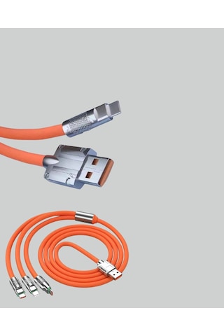 Mey Najmaddin Çinko Alaşımlı Uçlu 120 W Şarj Kablosu Dolaşmaya Dayanıklı 1,2 M Usb Kablo Najmaddin Belirtilmemiş
