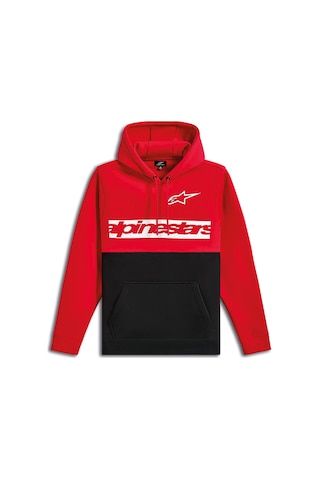 Alpinestars Parallel Hoodie Kapüşonlu Sweatshirt Kırmızı Siyah Çok Renkli