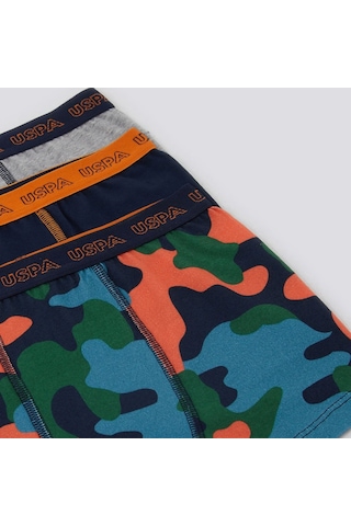 U.S. Polo Assn. U.s. Polo Erkek Çocuk Boxer 3'lü Takım 1373 Navy Navy İndigo