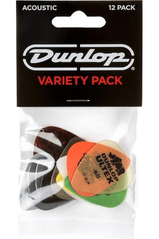 Jim Dunlop Pvp112 Acoustic Pick Variety Pack 12li Pena