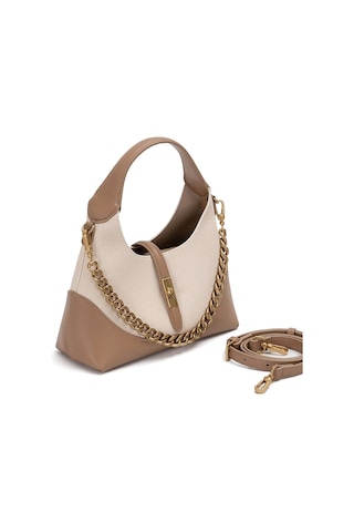 Levidor 930409 Kadın Gold Zincir Aksesuarlı El Çantası Vizon Vizon