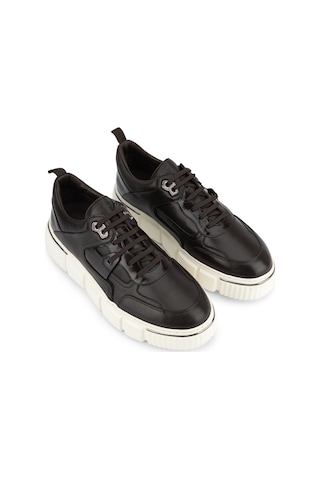 Tamer Tanca Erkek Hakiki Deri Kahverengi Sneakers & Spor Ayakkabı 698 1369-5 Erk Ayk Sk26-27 Kahve Dr
