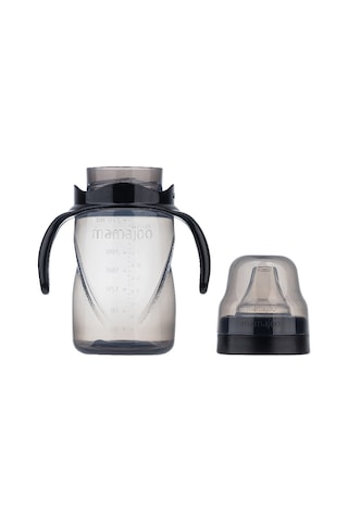 Mamajoo Kulplu Akıtmaz Eğitici Bardak Black 270 ML & Anti-Kolik B Siyah