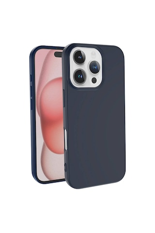 Apple iPhone 16 Pro Max Uyumlu Kılıf Zore Lsr Lansman Kapak-lacivert Lacivert