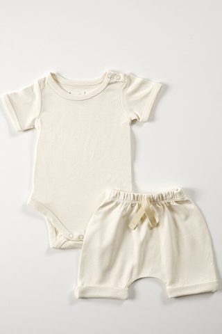 Tinylamb Elation Milk Şort Ve Bodysuit Takım - 2 Parça Krem