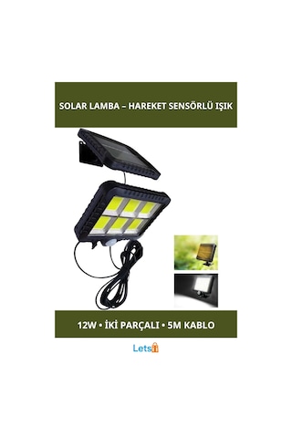 Hareket Sensörlü Su Geçirmez Güneş Enerjili Duvar Lambası 12w Çok Renkli