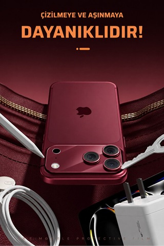 Guztech İphone 18 Pro Uyumlu 2 Adet Çizilme Karşıtı Nano Kamera Lens Koruyucu Esnek Şeffaf Kaplama Hd Koruma Şeffaf