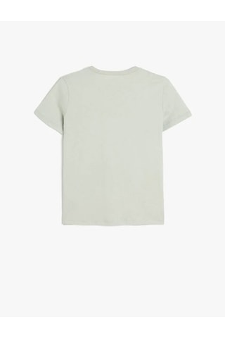 Koton Dinozor Baskılı Pamuklu Gri Erkek Çocuk T-shirt 5skb10153tk Gri