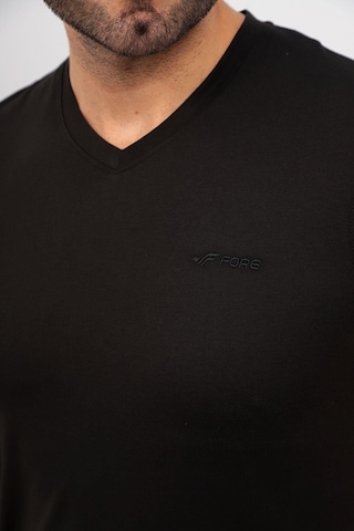 Fore Sport Erkek V Yaka T-shirt Siyah