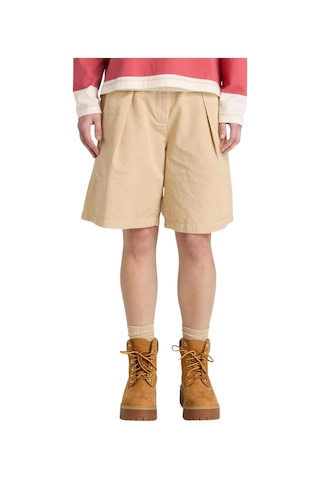 B0a442fy941-r Timberland Cotton Linen Bermuda Kadın Şort Ve Kapri Krem B0a442fy941-r