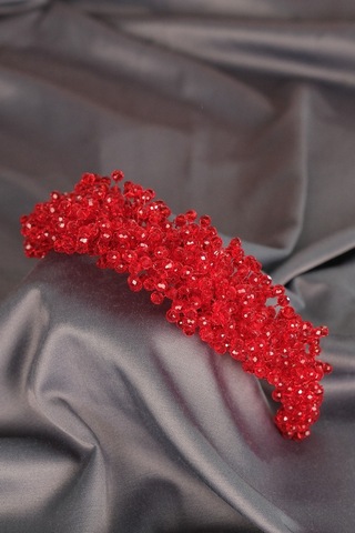 FdayAksesuar Gelinlere Özel Pollux Kristal Boncuklu Gelin Tacı Saç Aksesuarı FRDY31665