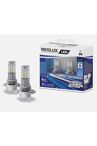 H7 Led Far Ampulleri, 6000k Beyaz Soğuk Beyaz, 2'li Paket