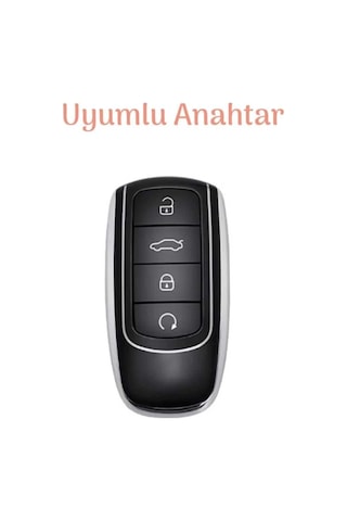 Gma Keys Chery Tiggo 8 Pro Omoda 5 Tiggo 7 Avantgarde Jaaeco Nano Anahtar Kılıfı Füme Gümüş Silver Renk