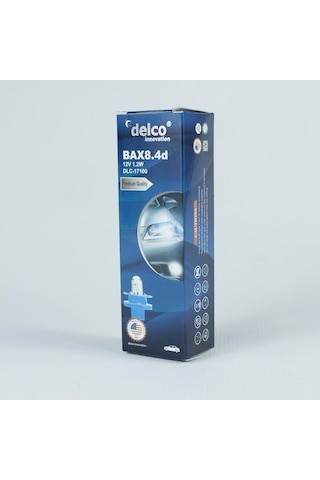 Delco U.s.a Bax8.4d 1.2w Duylu Gösterge Ampulü 12 Volt 10 Adet