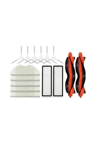 Gildedwill Xiaomi Robot Süpürge S40c / E101 Aksesuarları Ana Yan Fırça Paspas Bezi Hepa Filtre Yedek Parçaları