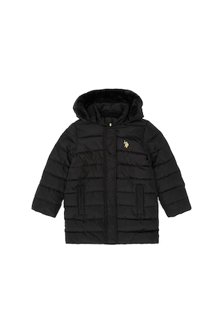 U.s. Polo Assn. Kız Çocuk Siyah Kaban 50313175-vr046 Siyah